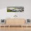Galloping White Horses 1 Piece Wrapped Canvas Panoramic Wall Art-166895240