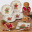 Holiday Magic Gingerbread  Set Of 4 Dessert Plate