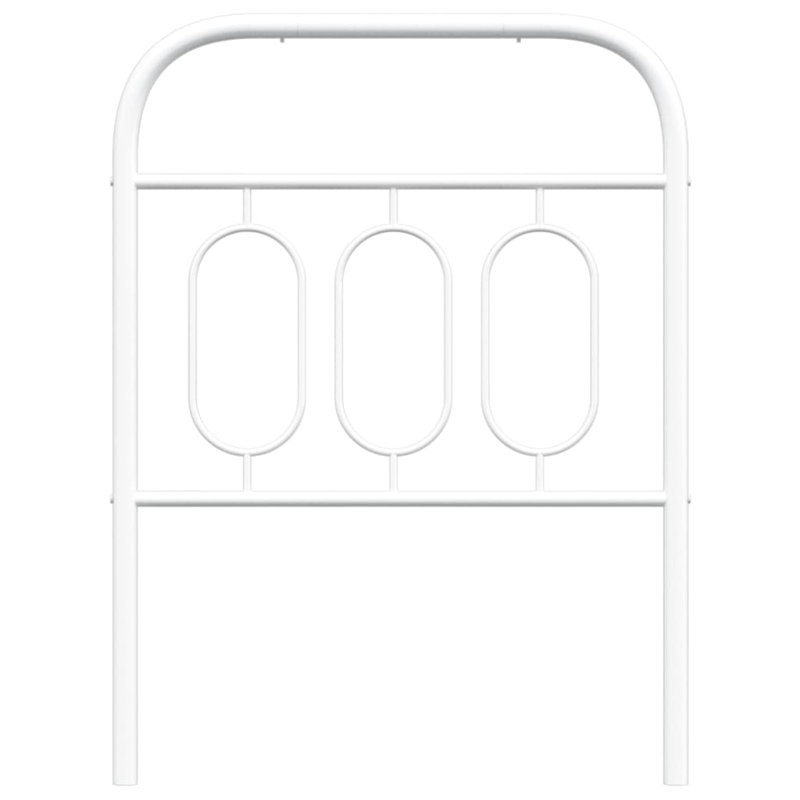Vidaxl Metal Replace Headboard, 100cm H x 80cm W x 3cm D, White