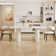 Ice Cream Coloured Dining Table Set For 6