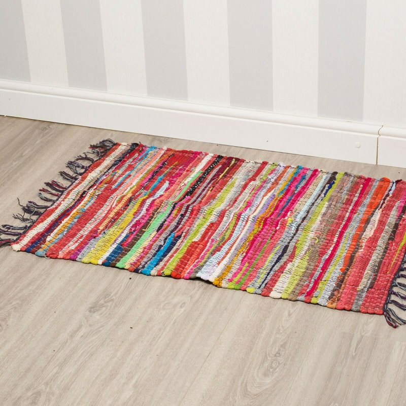 Hagood Geometric Hand Woven 40cm X 60cm Area Rug