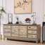 Hand-Painted Entryway Accent Cabinet Sideboard-122781544