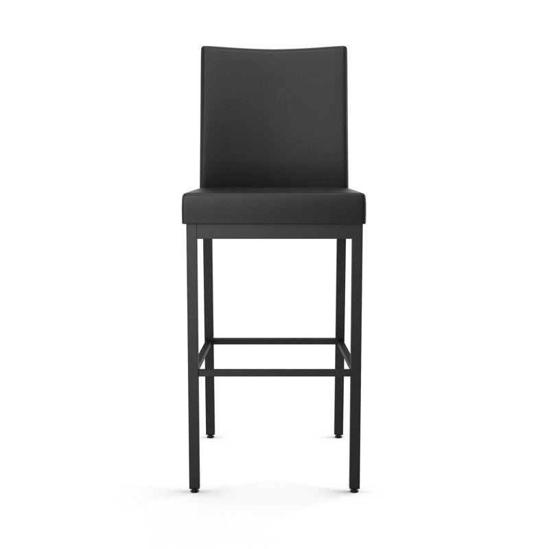 Tabouret de bar et de comptoir Driggers, Tabouret de bar (siège d'une hauteur de 30 po), Noir, Noir