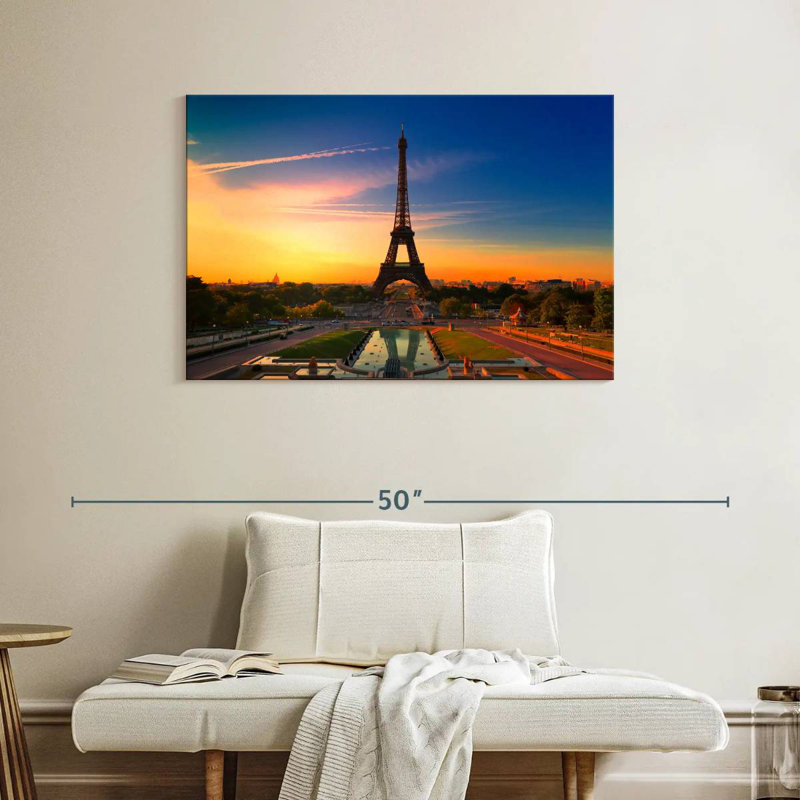 Tour Eiffel Kavia au lever du soleil, H 26 po x l 39 po