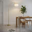 Lampe sur pied arquée avec base en marbre et hauteur réglable, abat-jour rotatif suspendu, lampe sur pied à intensité variable pour le salon avec télécommande et interrupteur au pied, noir-270284122