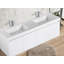Ensemble de meuble-lavabo mural double 60 po Bern-101300751