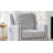 Lillie 30" W Farmhouse Slipcovered Down-blend Swivel Rocking Chair with Pillow Back-529279349