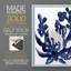 «Indigo Brush Blooms I», reproduction encadrée - bois massif-927820104-927820106