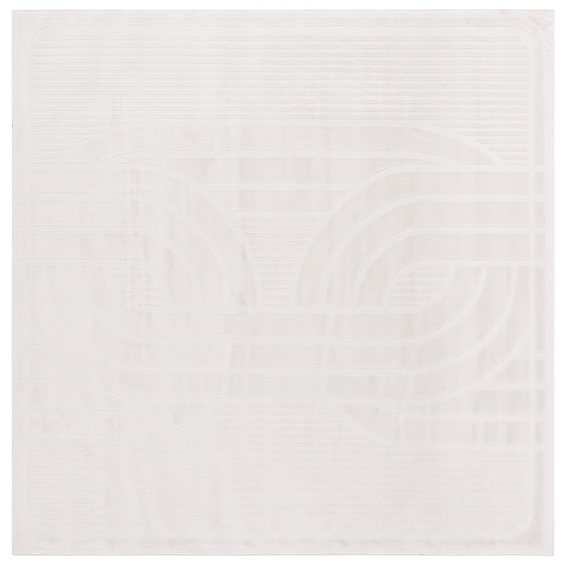 Tapis à motif géométrique Jhenna, Carré 6 pi 7 po