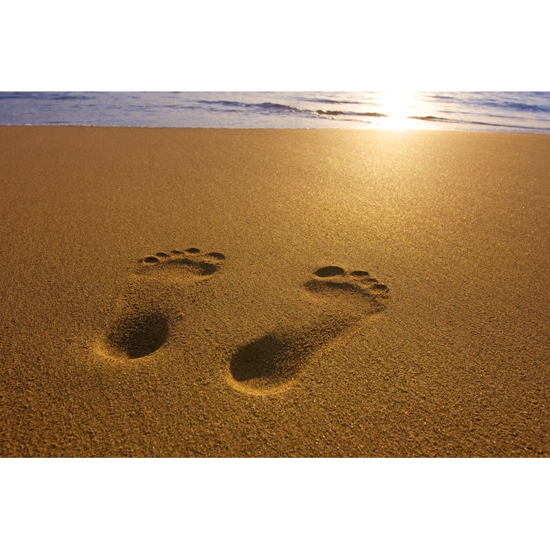 Footprints by DNY59 - Wrapped Canvas Print, 61cm H x 91cm W