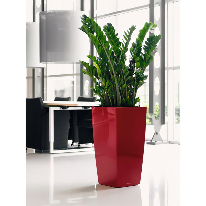 Cubico Planter Box, Black, 41 cm H x 22 cm W x 22 cm D
