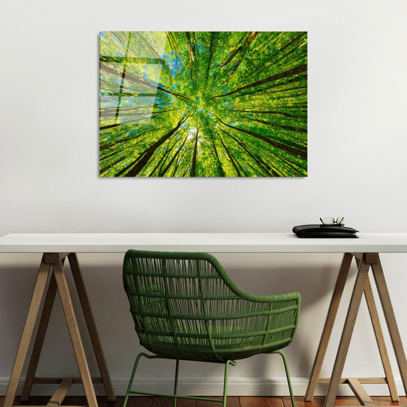 Élégante peinture décorative en verre trempé de 19,7 po x 27,6 po | 100% verre trempé, épaisseur: 0,16 pouce | Parfait pour la décoration intérieure, le salon et le bureau | Superbe œuvre d'art avec une esthétique moderne