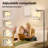 Modern Arc Floor Lamp With 3 Color Temperatures, Foot Switch & 9W LED Bulb For Living Room, Bedroom, Office