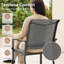 Ensemble de chaises de salle à manger gris-522183873