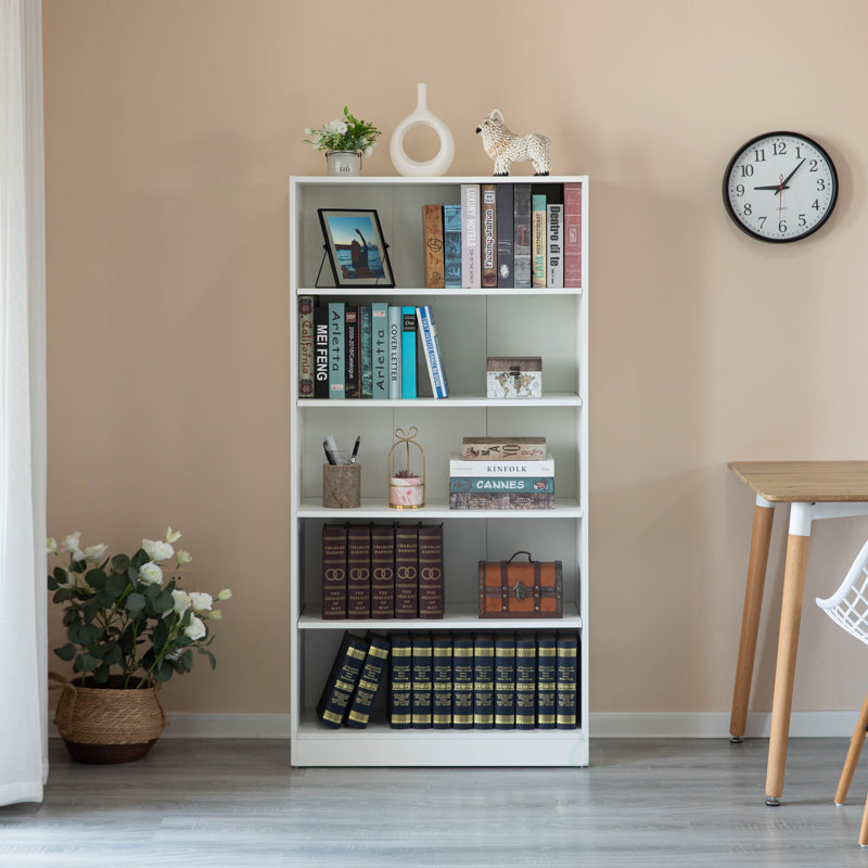 Bibliothèque standard en bois H 60 "x l 30", blanc
