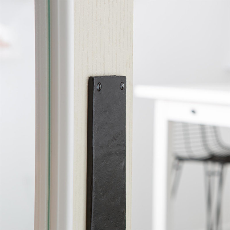 Hammer & Tongs - Rustic Door Push Plate - W65mm x H295mm - Black