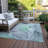 Eliessia Indoor/Outdoor Area Rug with Non-Slip Backing-1106070275