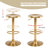 Engman Swivel Adjustable Height Counter Stool with Metal Frame-621097742