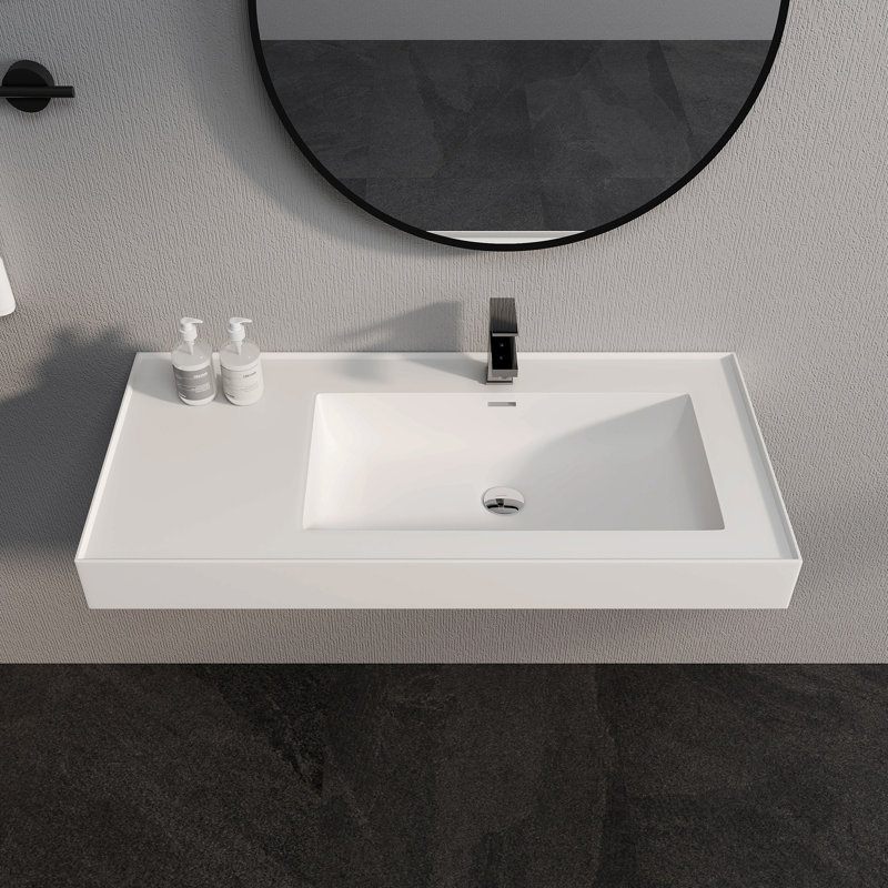 Lavabo vasque mural 39 po