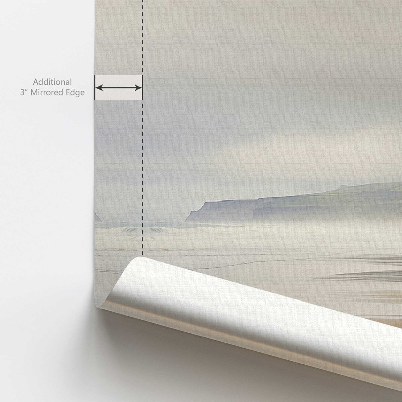 Impression sur toile Misty Shores, H 8 po x l 12 po, Toile tendue, 1