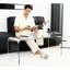 Table basse, table basse rectangulaire en acrylique 39 po, transparent