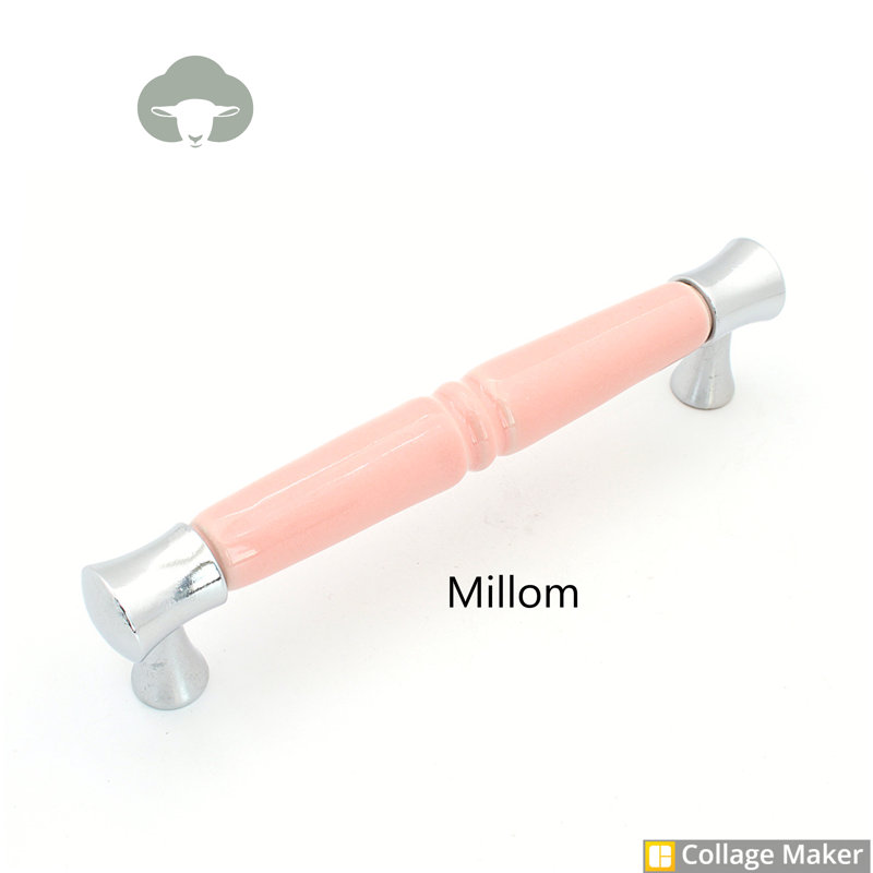 Diorio 1.28cm Bar Handle, Pink/Silver