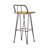 INDUSTIAL WOOD AND METAL BARSTOOL