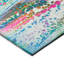 Tapis abstrait vert / rose tissé à la machine-1283877075