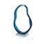 Sculpture Bixler Static Twist avec base en cristal - Décoration intérieure moderne et objets décoratifs - Décorations idéales pour le salon, les figurines et les statues - 11,5 po, bleu-121425626-121425628