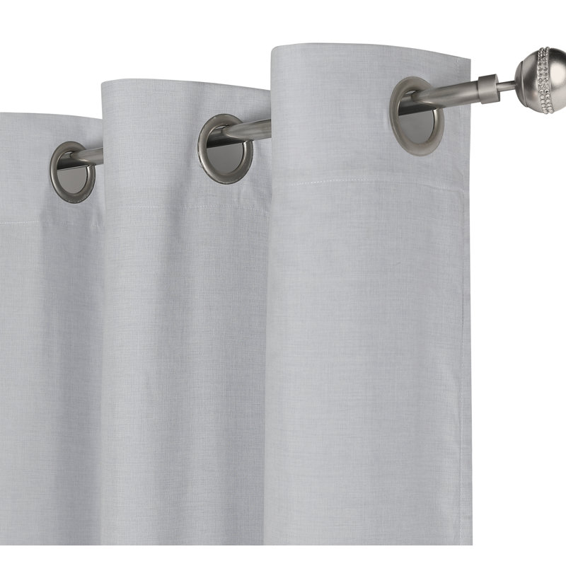Panneau de rideau simple obscurcissant avec œillets, L 54 po x L 84 po, Bleu