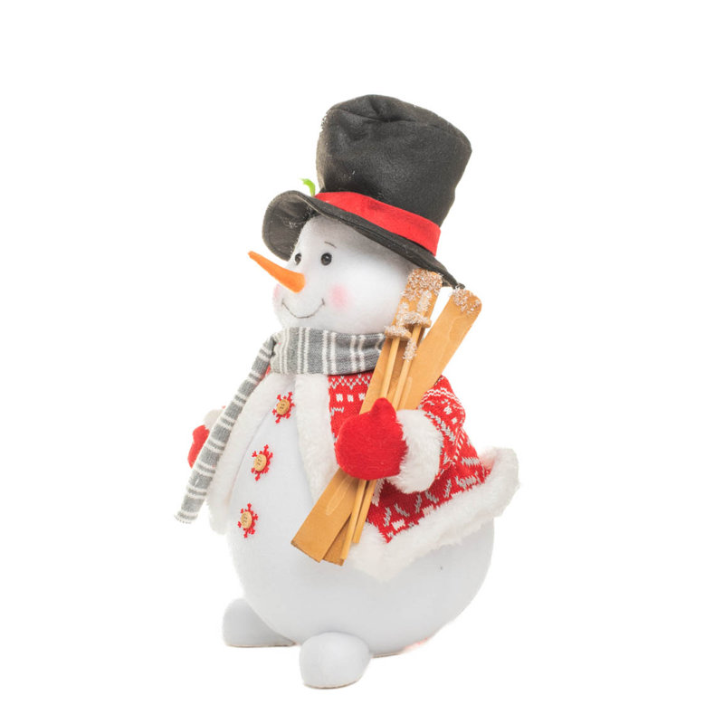 Bonhomme de neige blanc doux