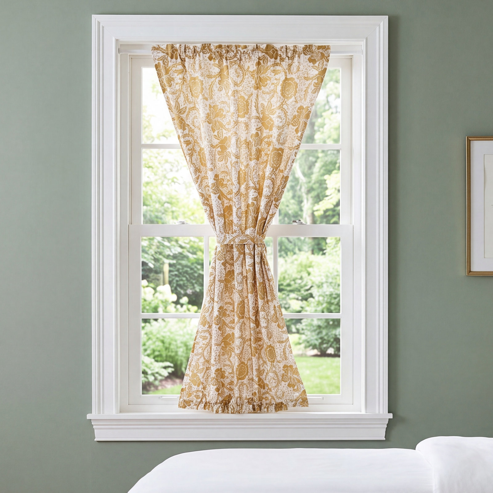 Floral Cotton Room Darkening Panel, 40" W x 72" L