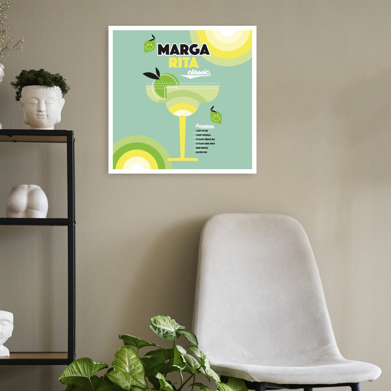 «Classic Margarita», impression d'art mural tropical classique, H 18 po x l 18 po