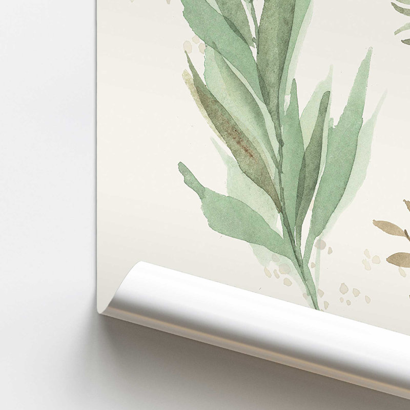 «Earthy Greens in Bloom I», H 36 po x l 24 po, Impression sans cadre
