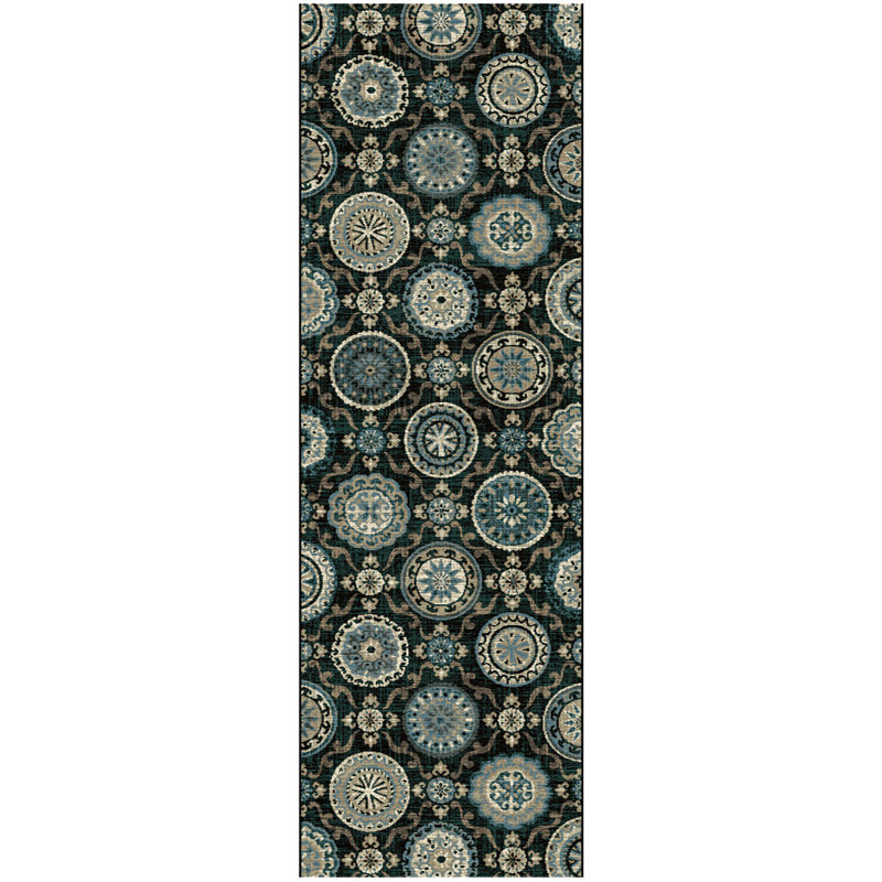 Jagraj Abner Medallion Modern Indoor Area Rug, Runner 2'7" x 8'