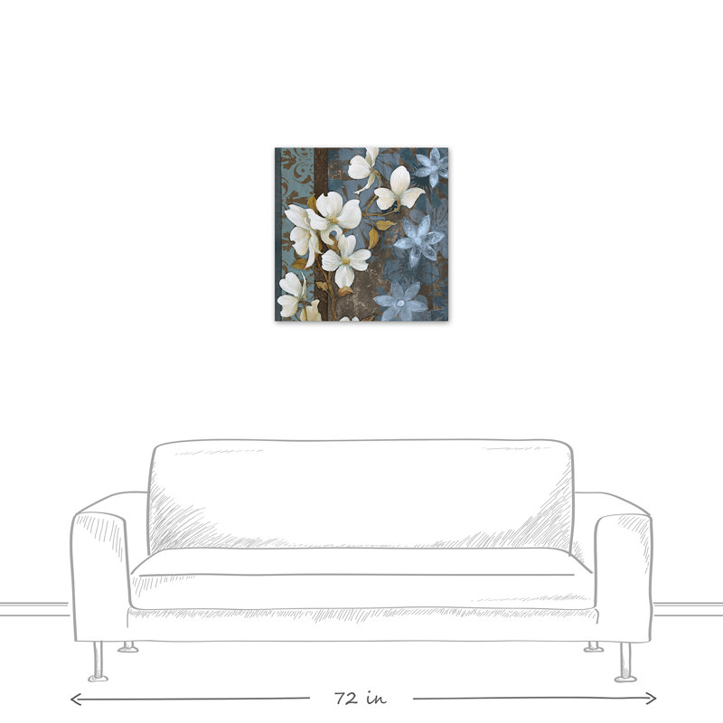 Peaceful Flowers 2, reproduction sur toile, H 24 po x l 24 po