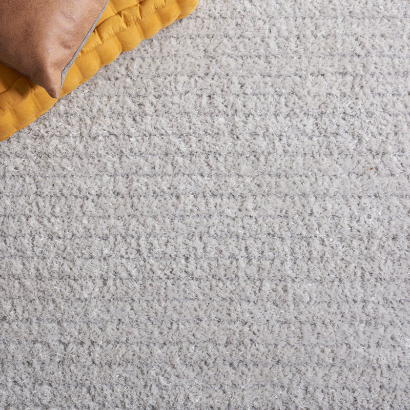 Tapis à poil long gris clair Tahoe 651, Tapis de couloir 2 pi x 9 pi