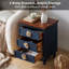Table d'appoint 3 tiroirs avec rangement-3963952