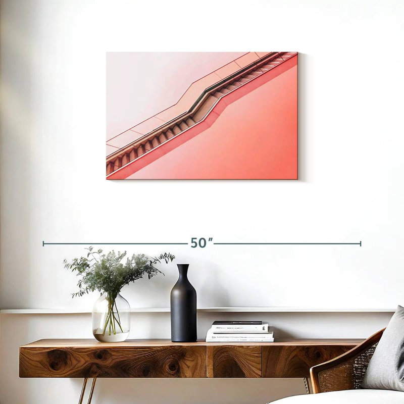 Lilie, escalier à l'envers, H 20 po x l 30 po