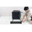 Faux Leather Armchair With Metal Base-766545632