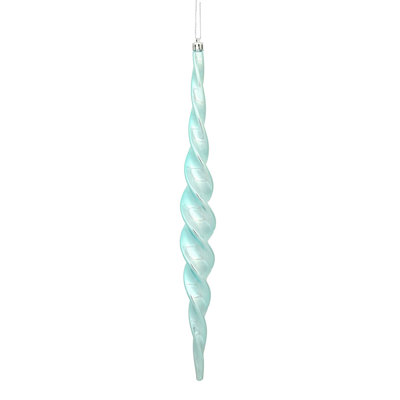 Shiny Spiral Icicle Christmas Ornament