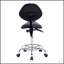 Fauteuil ergonomique avec dossier, pivotant, réglage hydraulique de la hauteur et roulettes