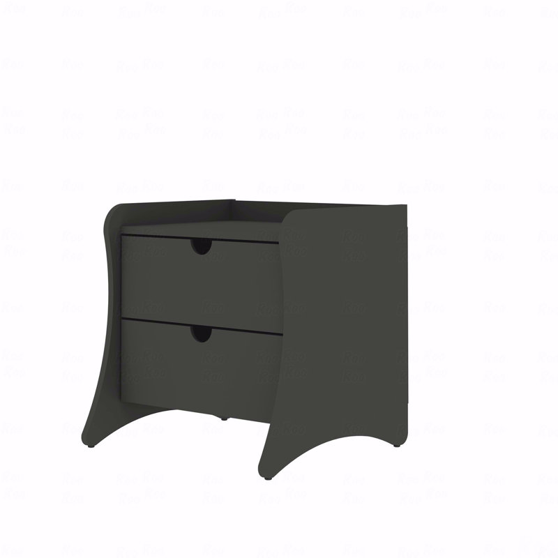 Nightstand, Charcoal Gray