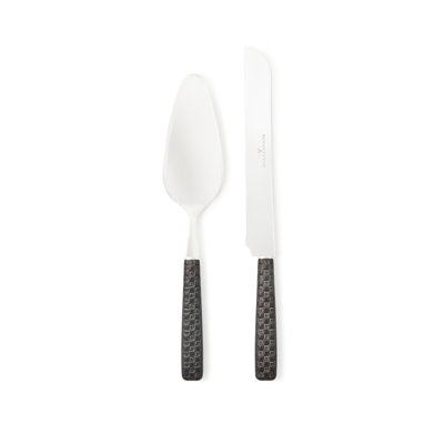 Everyday Leather Cake Serving Set