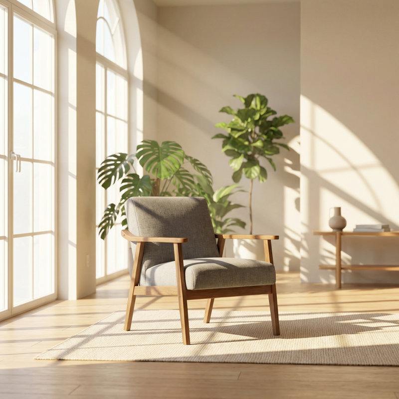 Fauteuil d'appoint en microfibre Classic