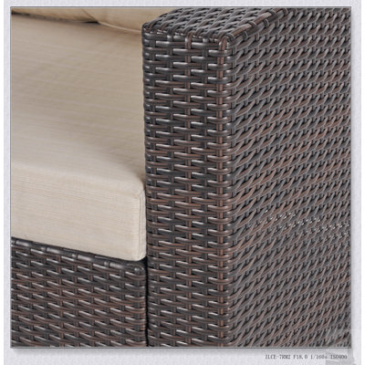 Fauteuil droit SANTA ROSA - Design moderne, assise confortable, durable et résistant aux intempéries pour une utilisation intérieure et extérieure