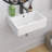 LEPUDAY 18'' White Ceramic Rectangular Bathroom Sink with Overflow