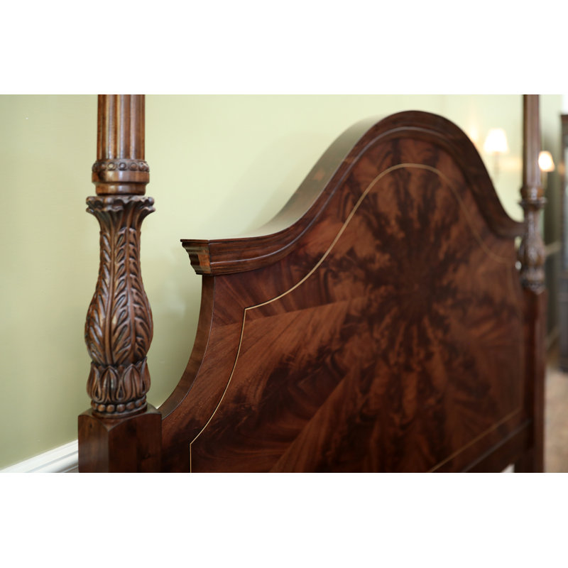 Solid Wood Four Poster Bed, Queen