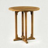 Essex Outdoor Round Teak Bar Table