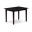 Table de salle à manger Norfolk - plateau de table rectangulaire avec feuille papillon, noir-1339644769